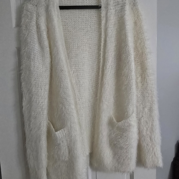 Lauren Conrad fuzzy cardigan - Picture 2 of 5